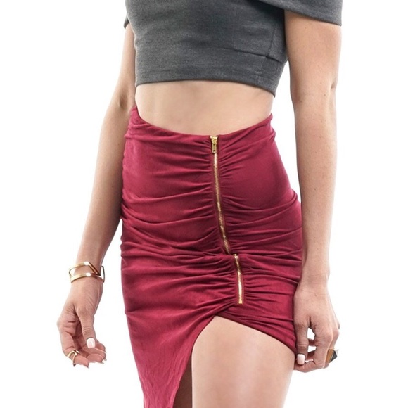 💥Black Friday Sale💥Side Split Asymmetrical Skirt - Picture 4 of 6